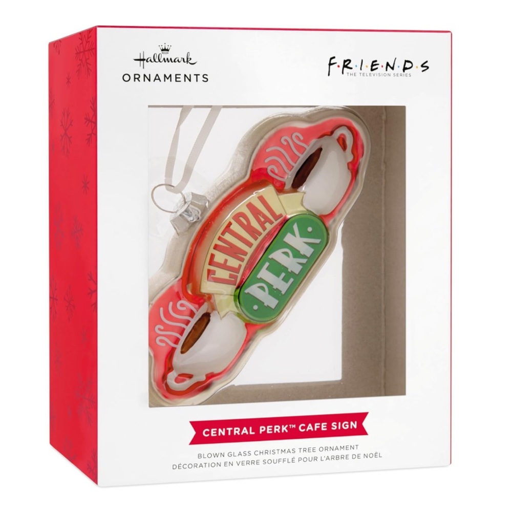 FRIENDS Central Perk Blown Glass Ornament